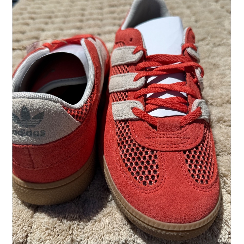 Adidas Originals Handball Spezial ST W Coral Red Gum Suede Mesh Sneakers 9.5 NIB